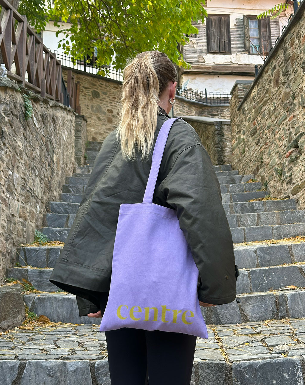 Centre Lilac Tote
